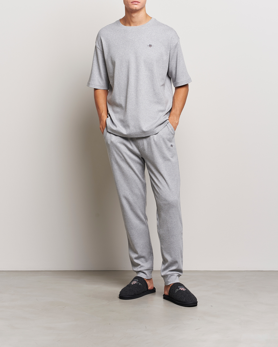 Heren | Pyjama's en gewaden | Gant | Premium Loungewear Set Grey Melange