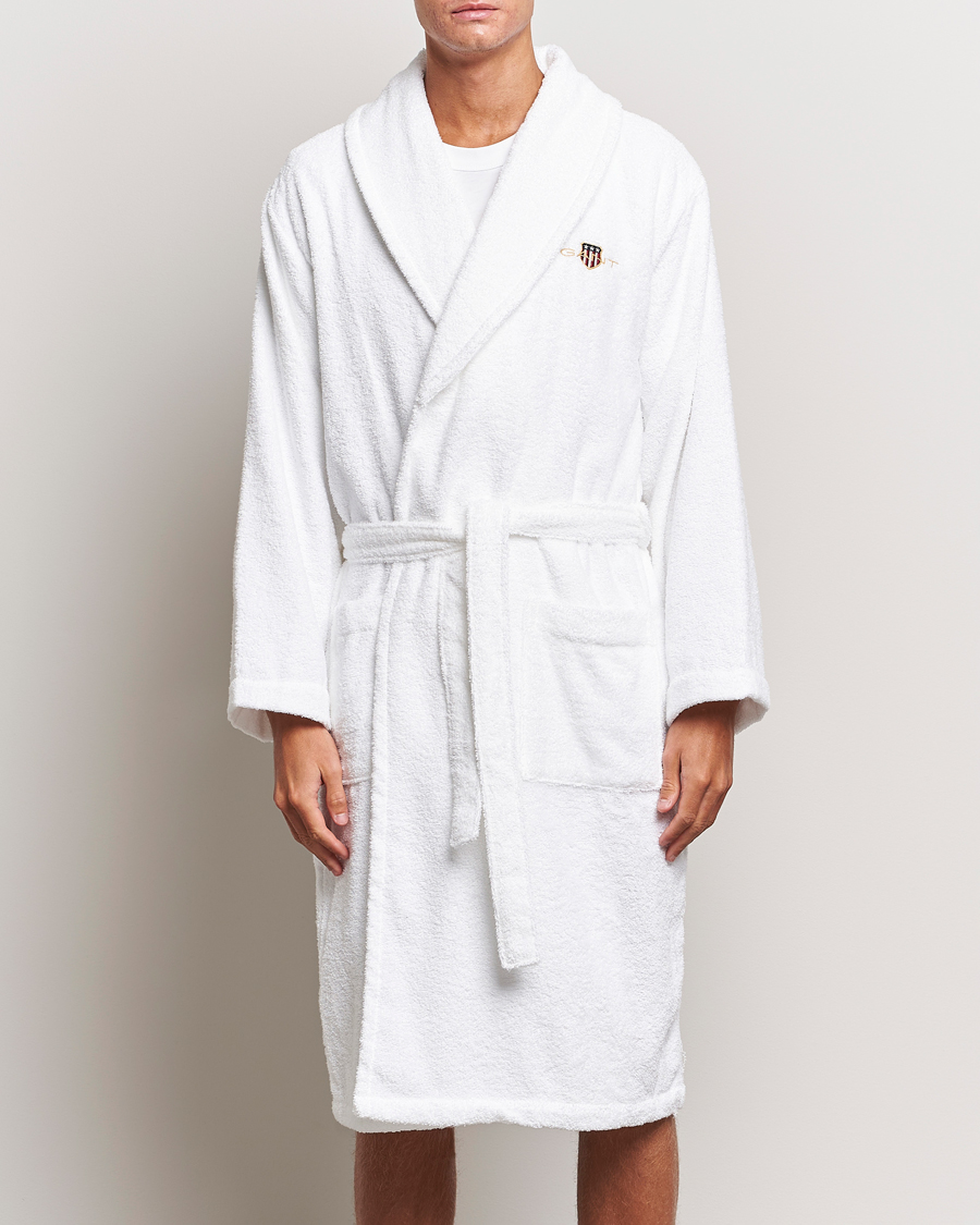 Heren | GANT Archive Shield Terry Robe White | Gant | Archive Shield Terry Robe White