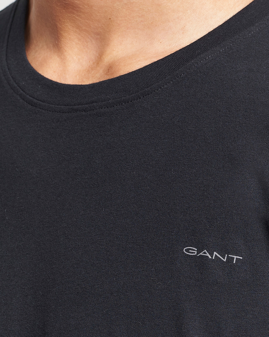Heren | T-shirts | GANT | 2-Pack Crew Neck T-Shirt Black