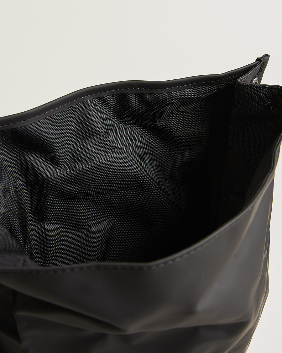 Heren | Tassen | RAINS | Rolltop Rucksack Black