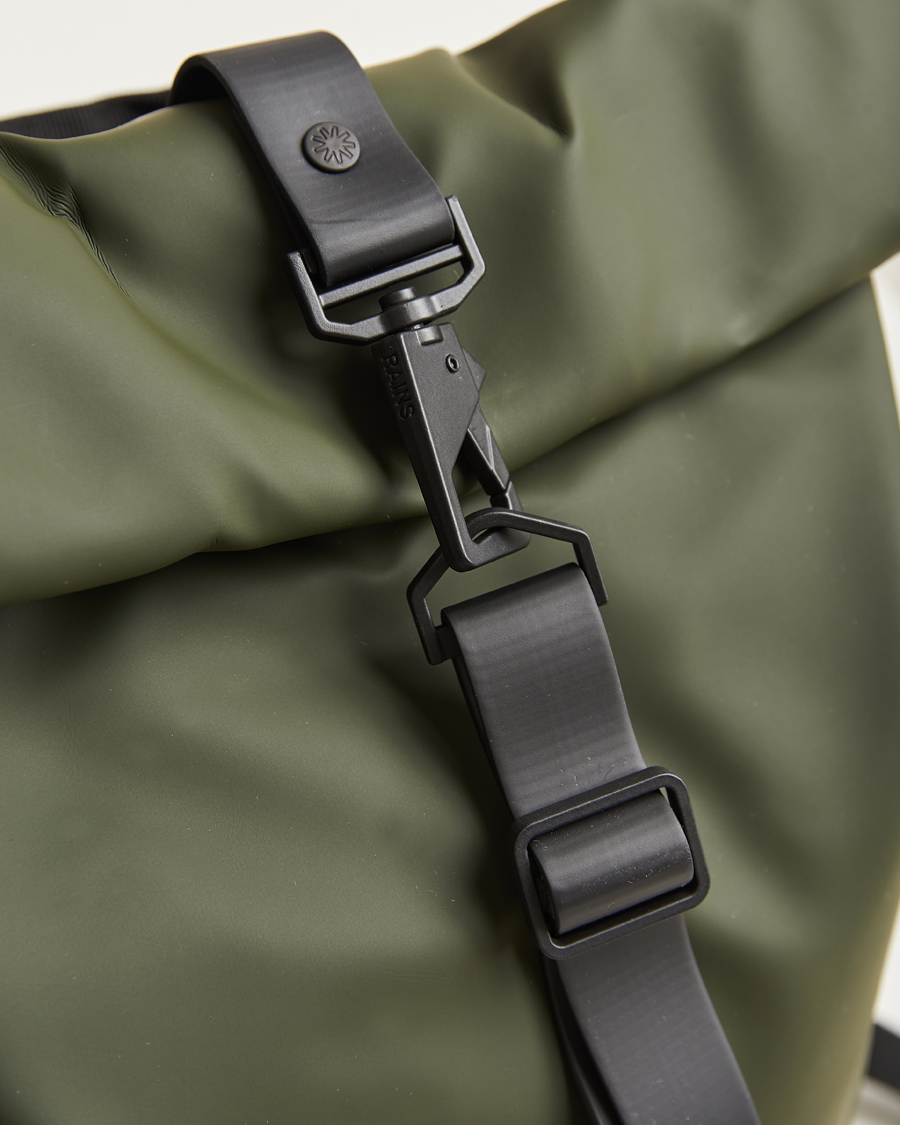 Heren | Tassen | RAINS | Rolltop Rucksack Green