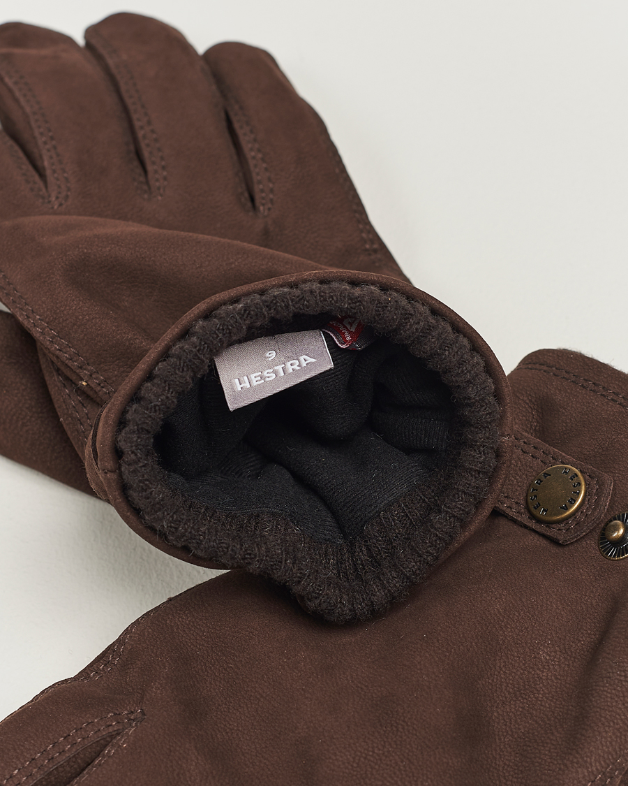 Homme | Gants | Hestra | Bergsvik Primaloft Lined Nubuck Glove Espresso