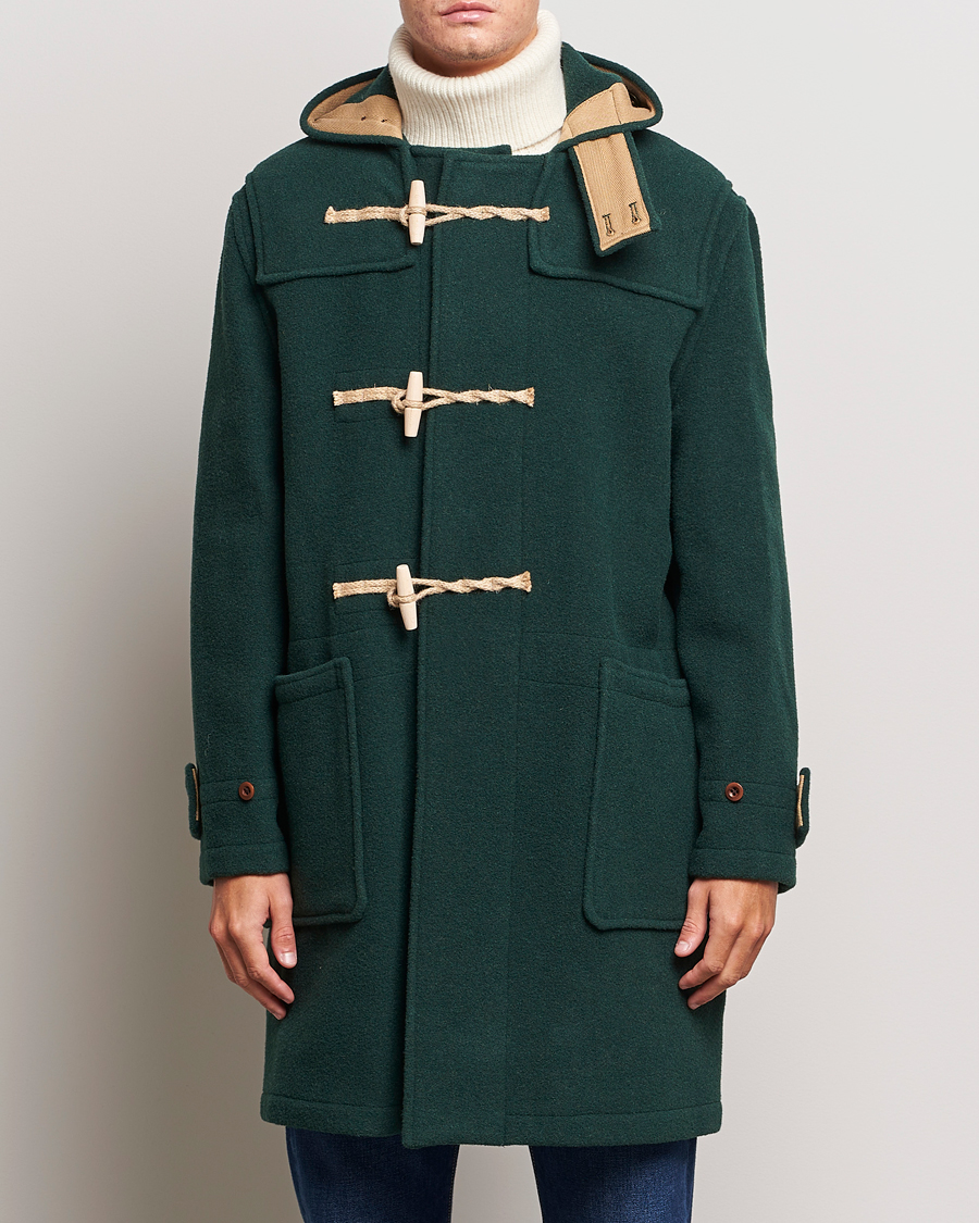 Heren | Jassen | Gloverall | 575 Monty Original Duffle Coat Pine Green