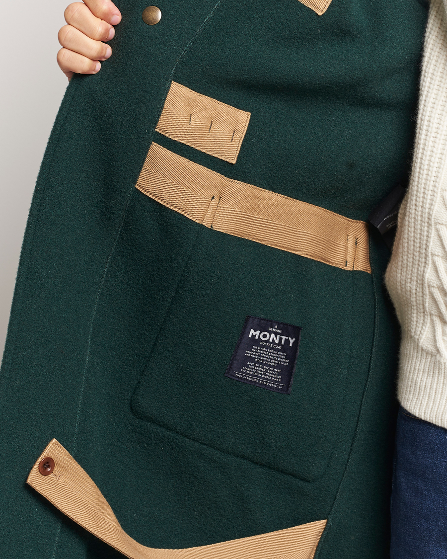 Heren | Jassen | Gloverall | 575 Monty Original Duffle Coat Pine Green