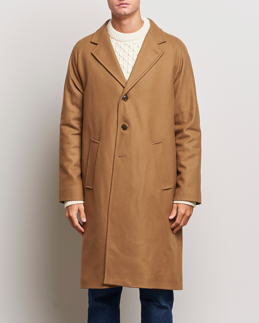 Homme | Manteaux Et Vestes | Gloverall | Chesterfield Wool/Cashmere Raglan Coat Camel