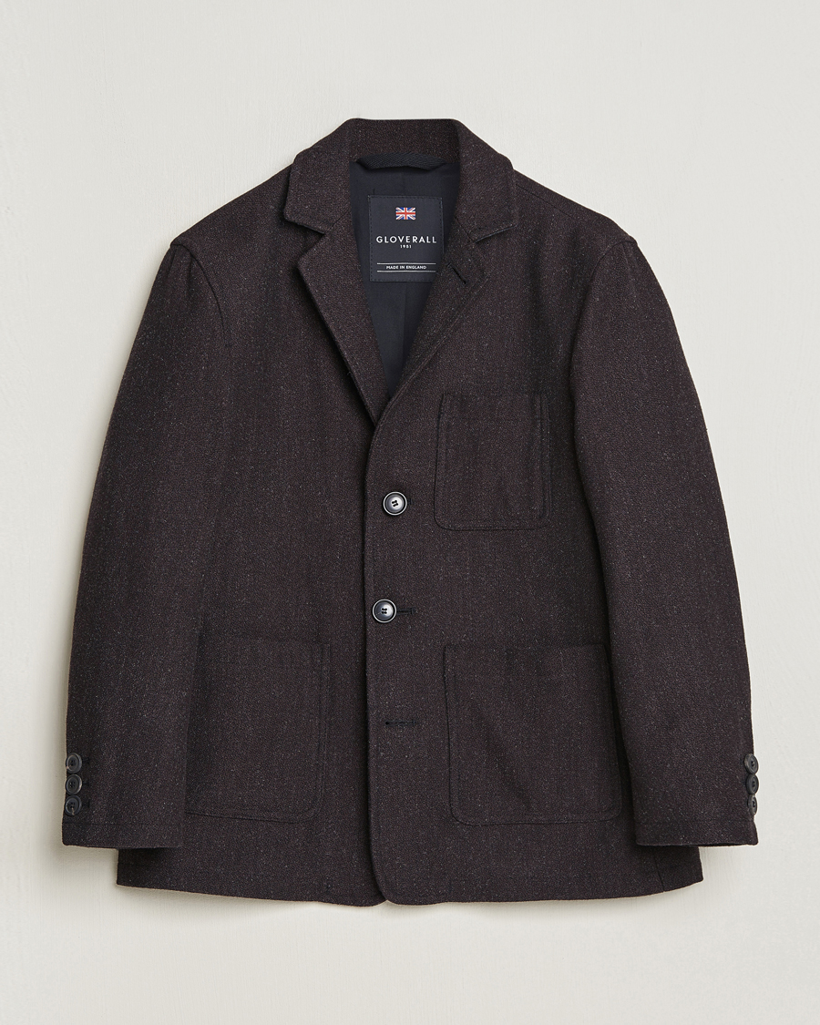 Heren | Jassen | Gloverall | Wool Worker Shirt Jacket Mulberry