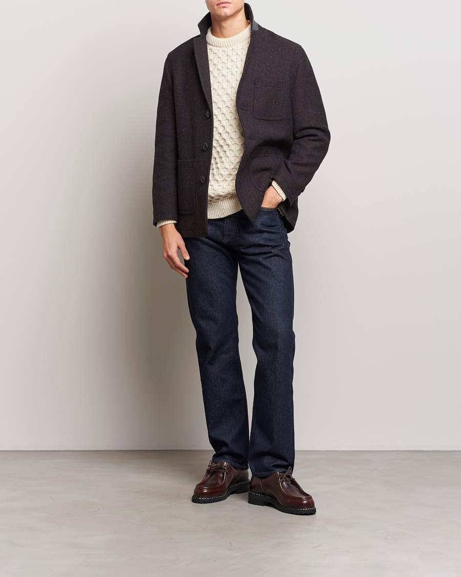 Heren | Jassen | Gloverall | Wool Worker Shirt Jacket Mulberry
