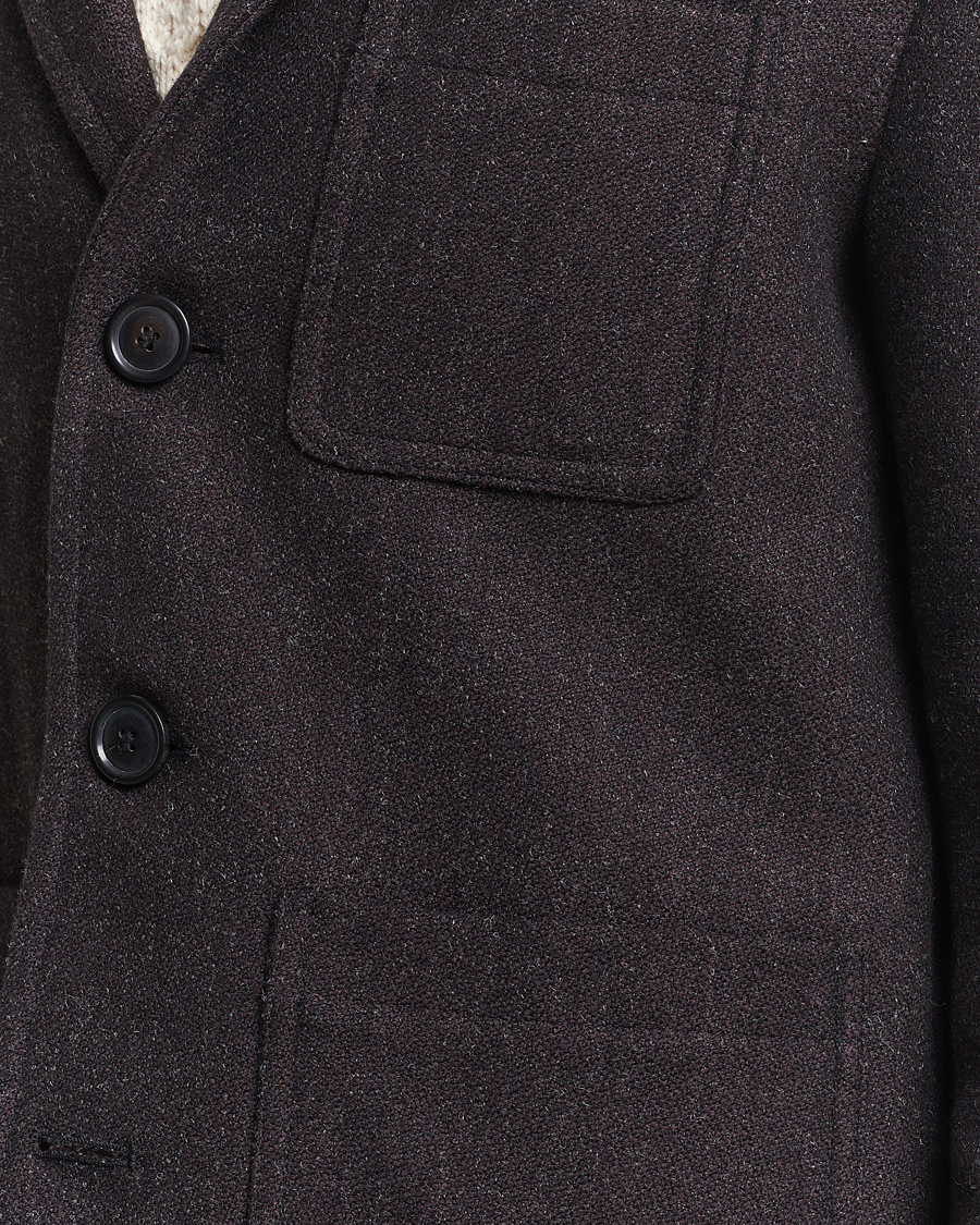 Heren | Jassen | Gloverall | Wool Worker Shirt Jacket Mulberry