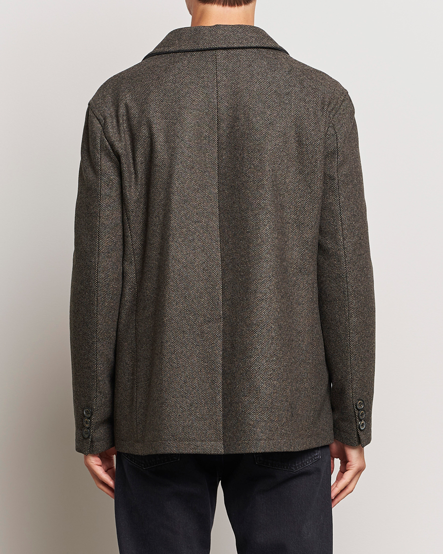 Homme | Manteaux Et Vestes | Gloverall | Wool Worker Shirt Jacket Black/White