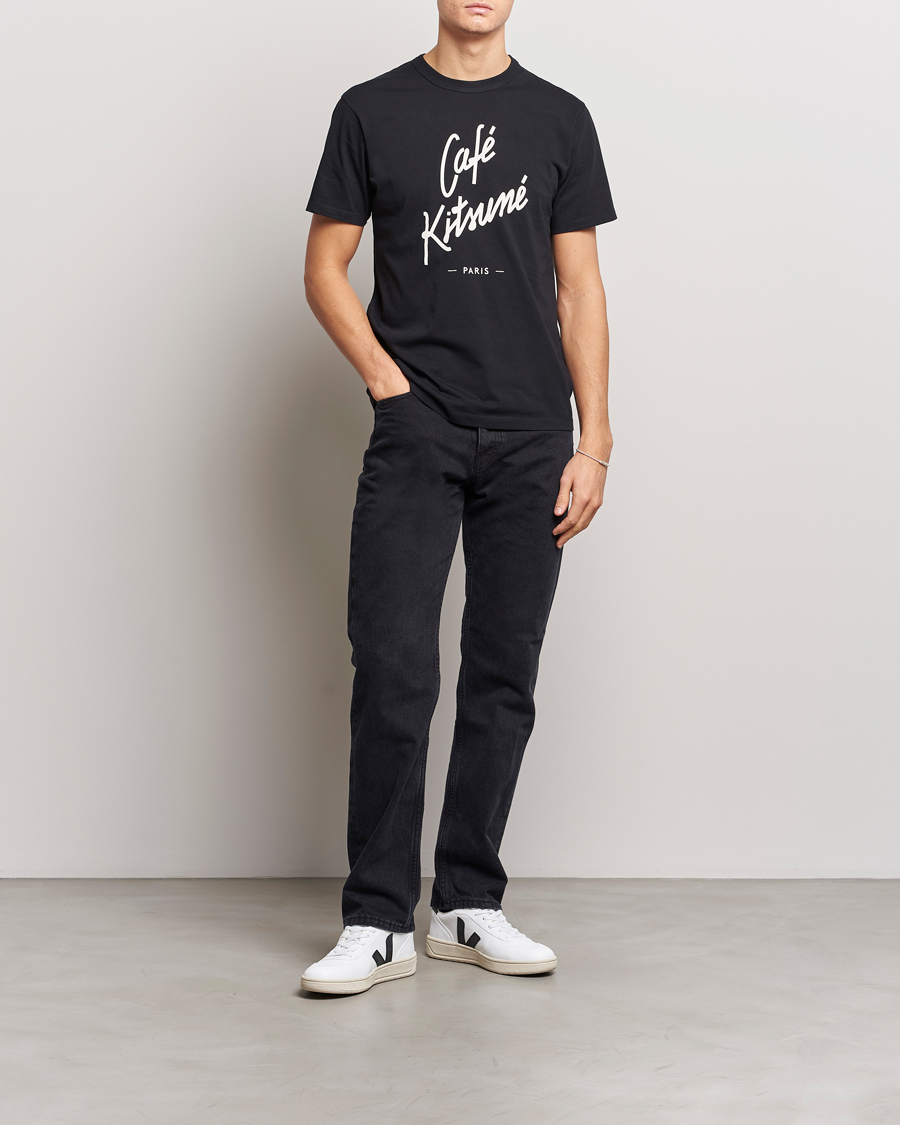 Homme | T-shirts | Café Kitsuné | Crew T-Shirt Black