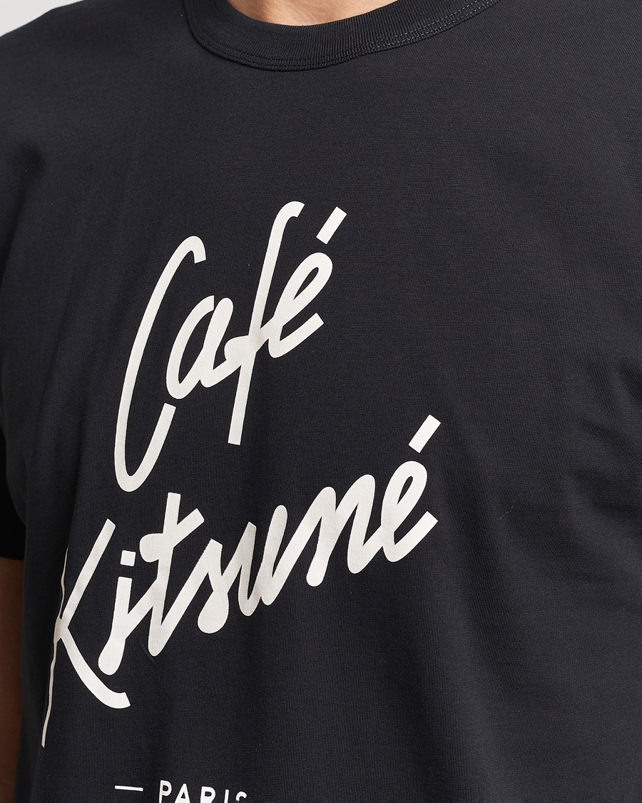 Homme | T-shirts | Café Kitsuné | Crew T-Shirt Black