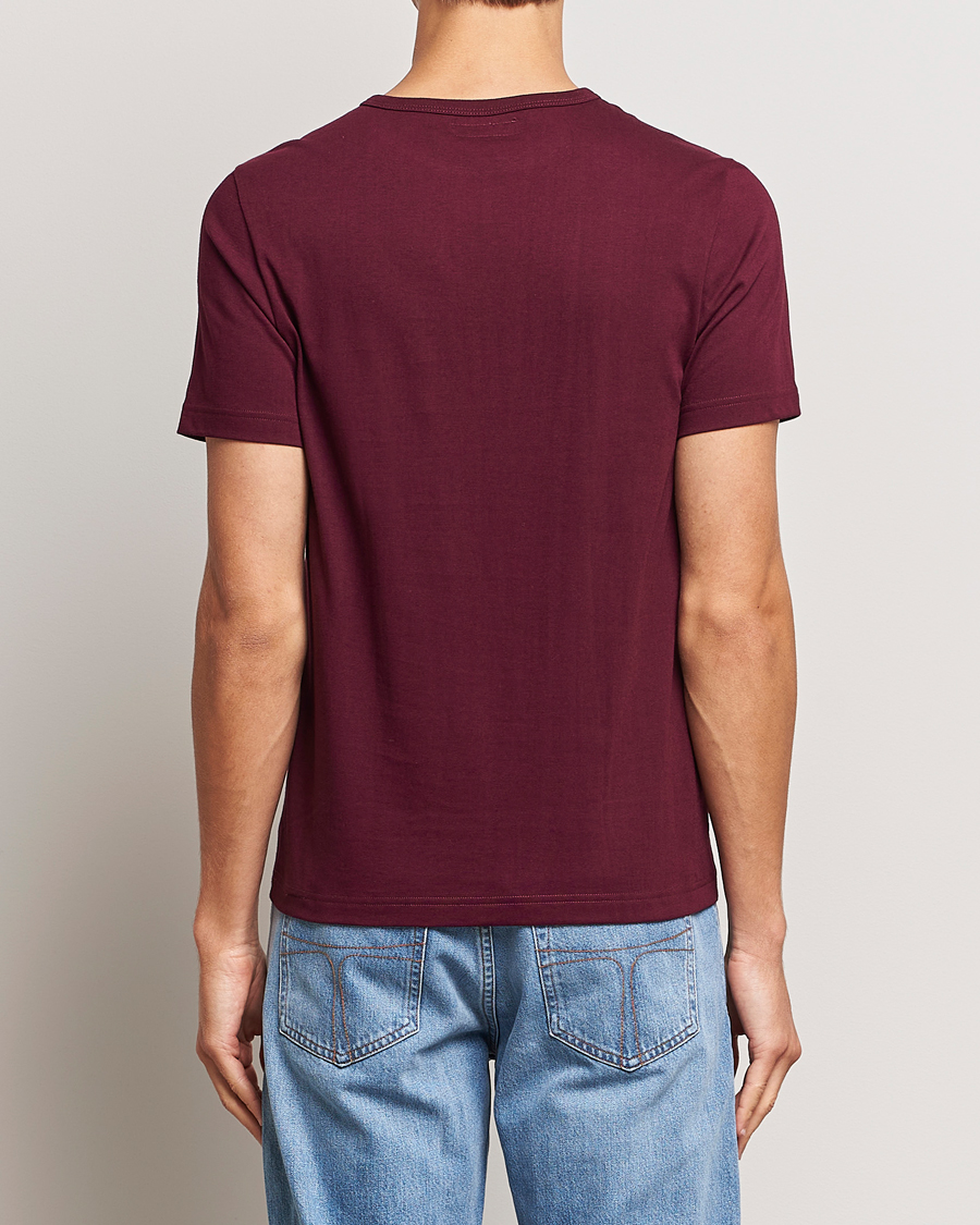 Homme | T-shirts | Merz b. Schwanen | 1950s Classic Loopwheeled T-Shirt Ruby Red