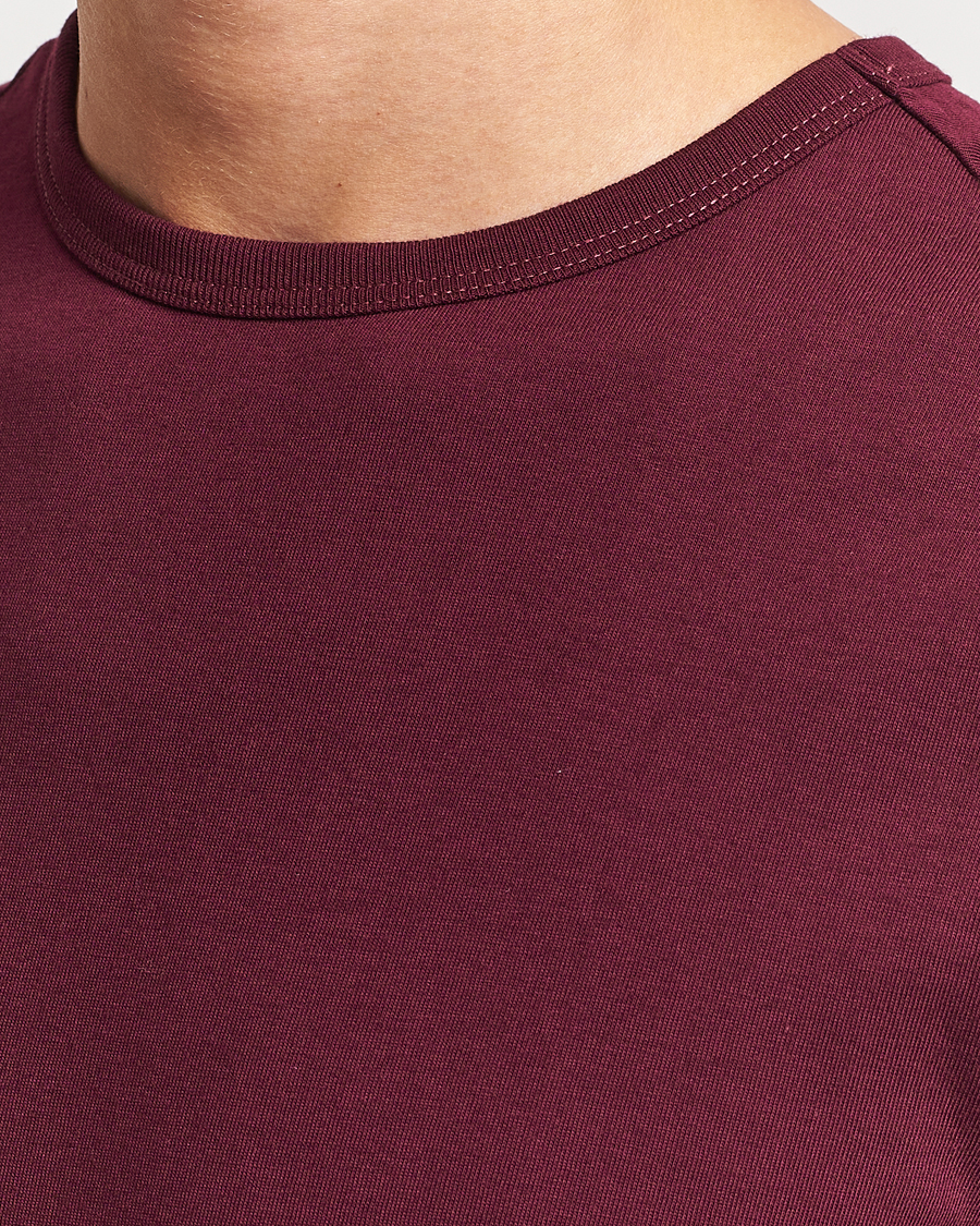 Homme | T-shirts | Merz b. Schwanen | 1950s Classic Loopwheeled T-Shirt Ruby Red