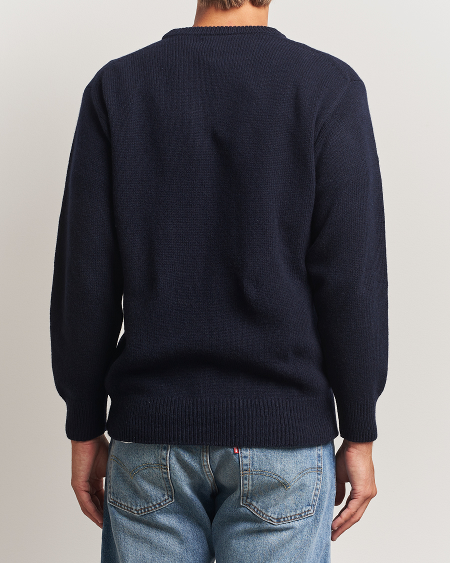 Heren | Truien | Merz b. Schwanen | Merino/Cashmere Knitted Sweater Dark Navy