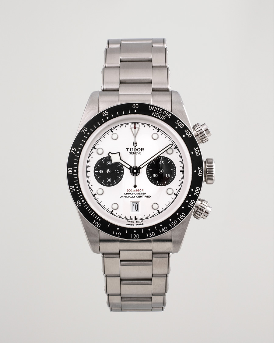Heren | Tudor Pre-Owned Black Bay Chrono M79360N-0002 Steel Panda Steel White | Tudor Pre-Owned | Black Bay Chrono M79360N-0002 Steel Panda Steel White