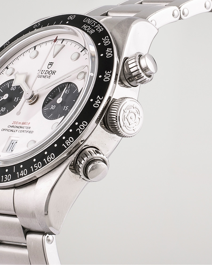 Heren | Tudor Pre-Owned Black Bay Chrono M79360N-0002 Steel Panda Steel White | Tudor Pre-Owned | Black Bay Chrono M79360N-0002 Steel Panda Steel White
