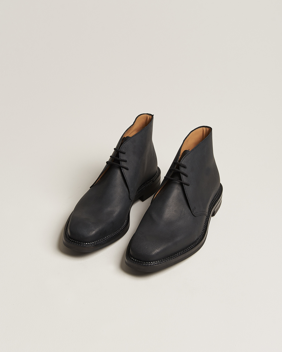 Homme | Bottes | Crockett & Jones | Molton Chukka Black Rough-Out Suede