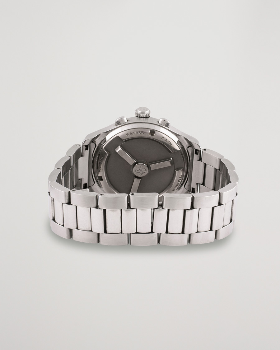 Heren | Sjöö Sandström Pre-Owned Chronolink Worldtimer WT 6202 Steel White | Sjöö Sandström Pre-Owned | Chronolink Worldtimer WT 6202 Steel White