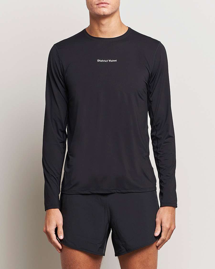 Homme | T-shirts | District Vision | Ultralight Aloe Long Sleeve Black