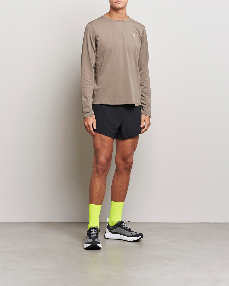 Heren | T-shirts | District Vision | Lightweight Long Sleeve T-Shirt Silt