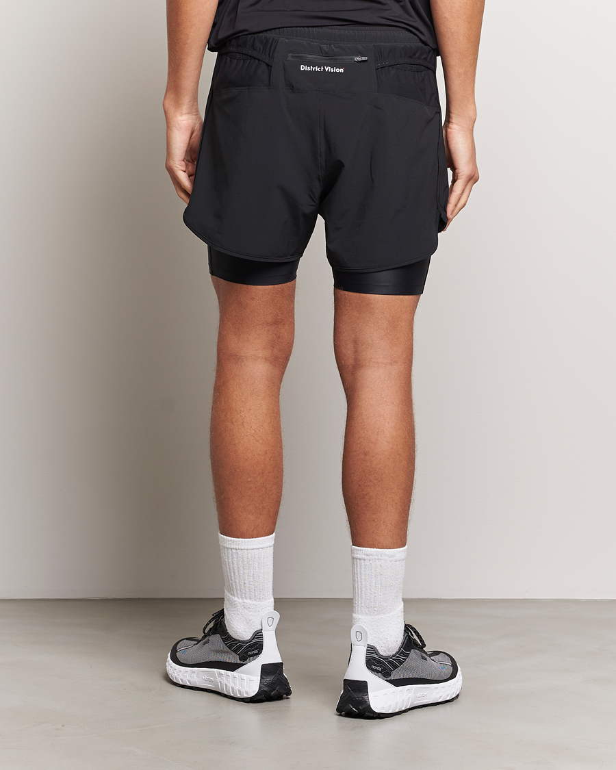 Heren | Korte broek | District Vision | Layered Pocketed Trail Shorts Black