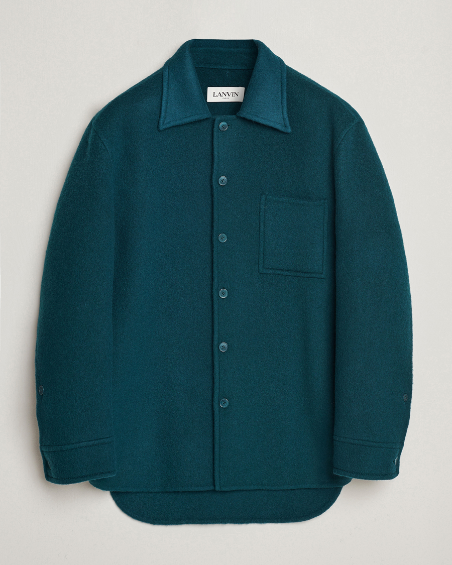 Homme | Chemises | Lanvin | Wool/Mohair Overshirt Dragon