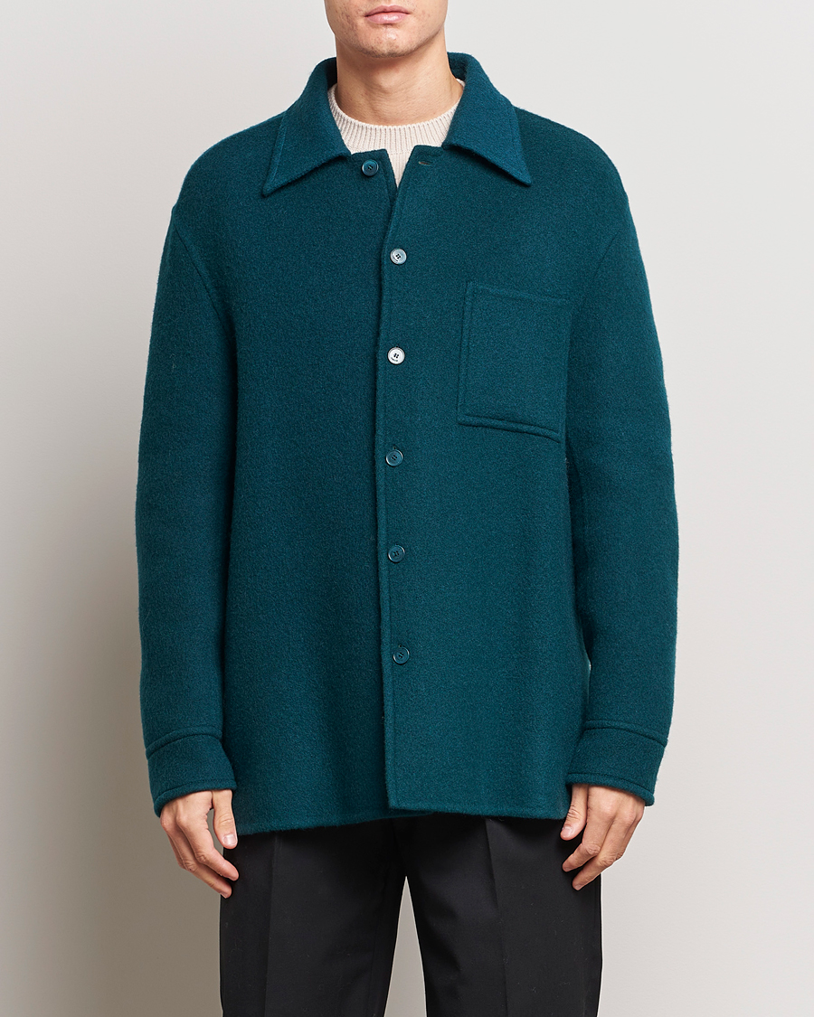 Homme | Chemises | Lanvin | Wool/Mohair Overshirt Dragon
