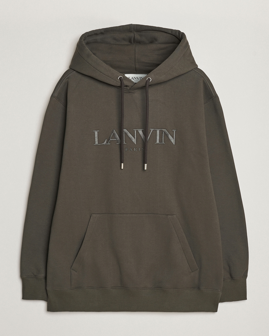 Homme | Pulls Et Tricots | Lanvin | Oversized Logo Hoodie Loden