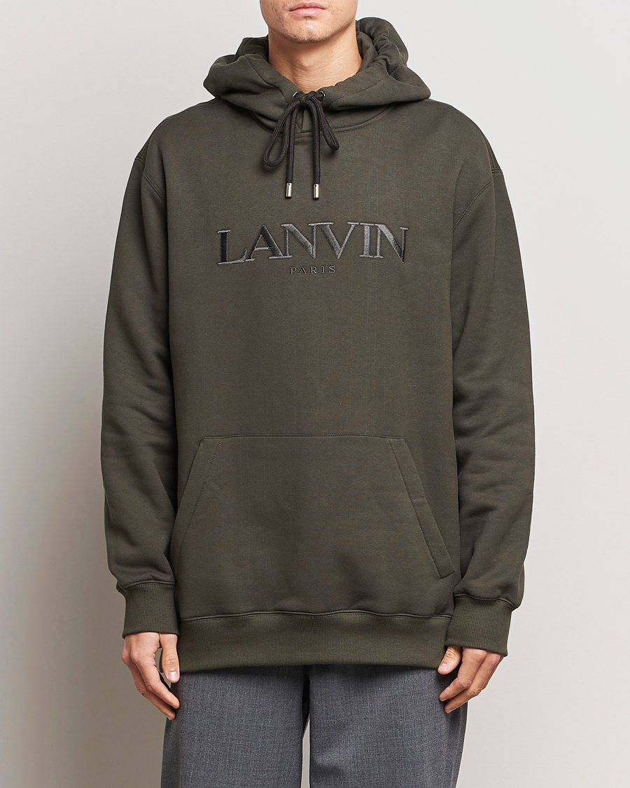 Homme | Pulls Et Tricots | Lanvin | Oversized Logo Hoodie Loden