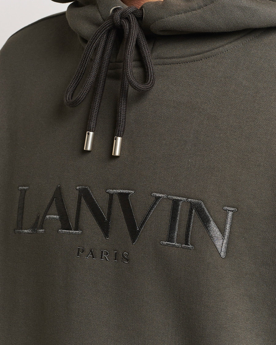 Homme | Pulls Et Tricots | Lanvin | Oversized Logo Hoodie Loden