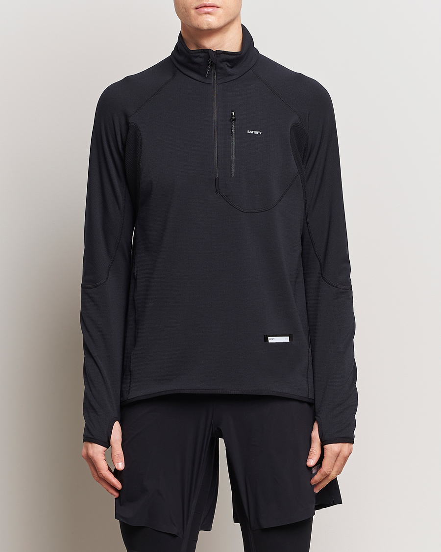 Homme | Pulls Et Tricots | Satisfy | GhostFleece Half Zip Black