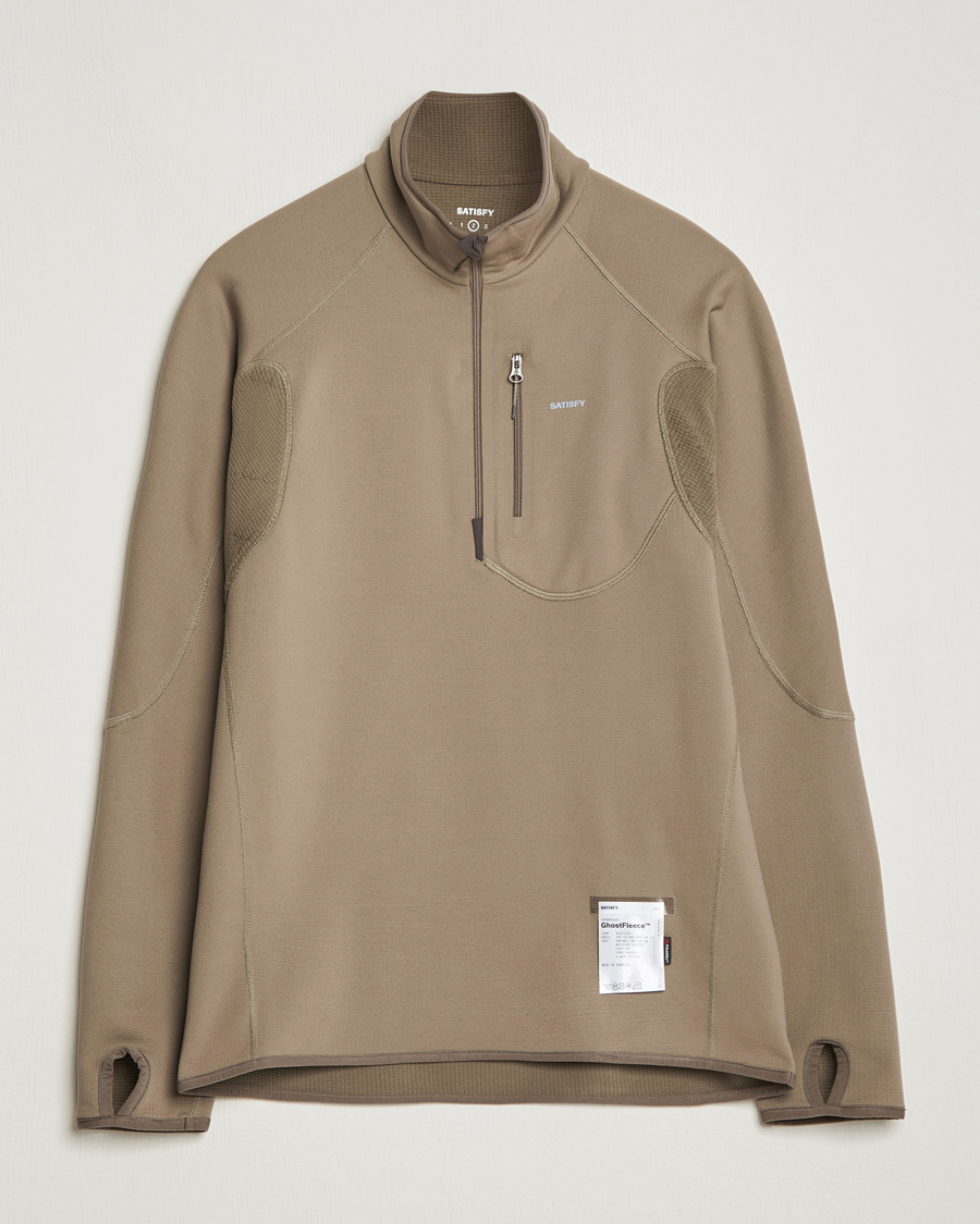 Heren | Truien | Satisfy | GhostFleece Half Zip Smoky Quartz