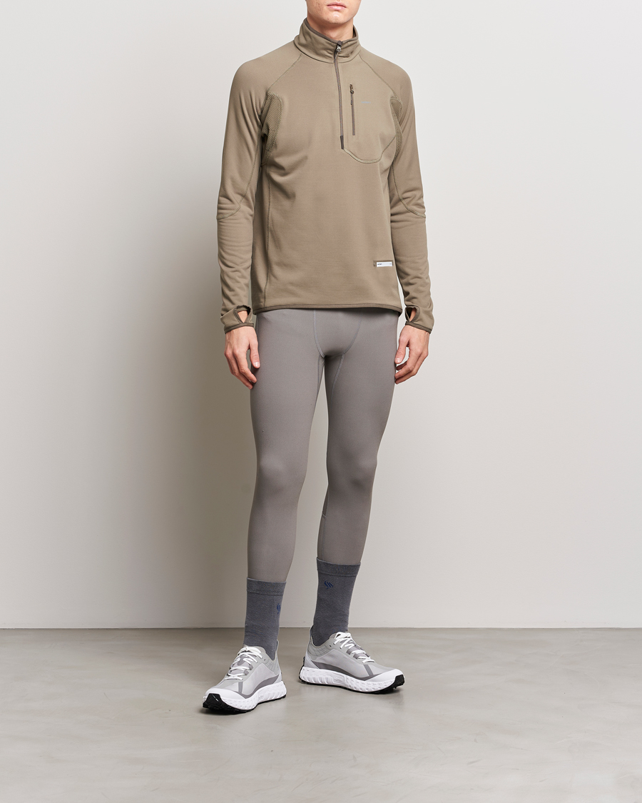 Heren | Truien | Satisfy | GhostFleece Half Zip Smoky Quartz