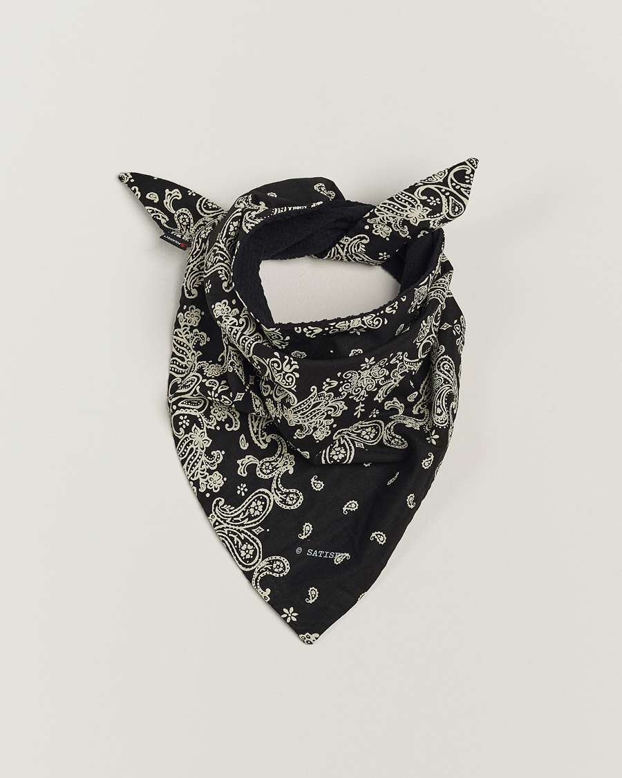 Homme | Satisfy Japanese Cotton Bandana Black | Satisfy | Japanese Cotton Bandana Black