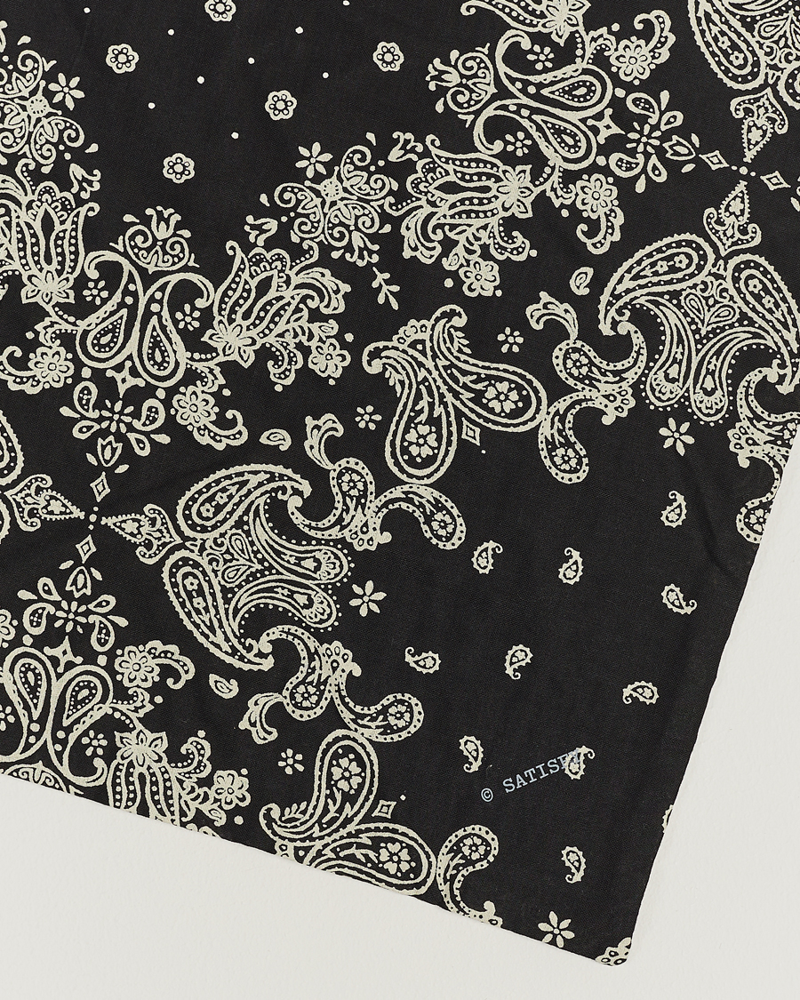 Homme | Satisfy Japanese Cotton Bandana Black | Satisfy | Japanese Cotton Bandana Black
