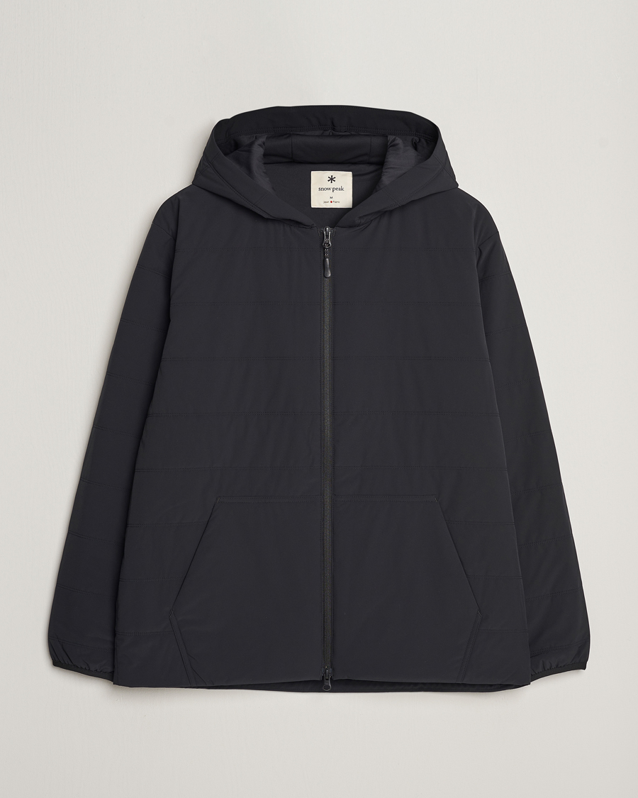 Homme | Manteaux Et Vestes | Snow Peak | Flexible Insulated Zip Hoodie Black