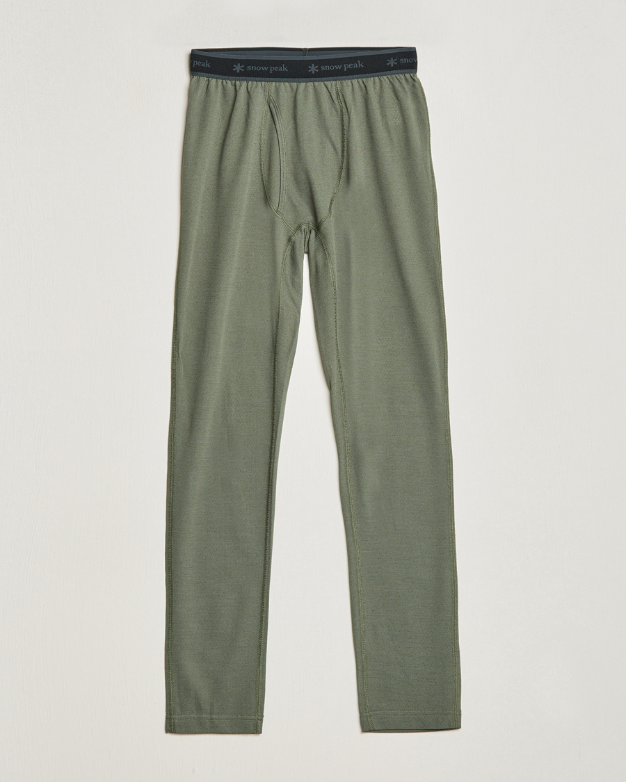Heren | Broeken | Snow Peak | Recycled Polyester/Wool Tights Olive