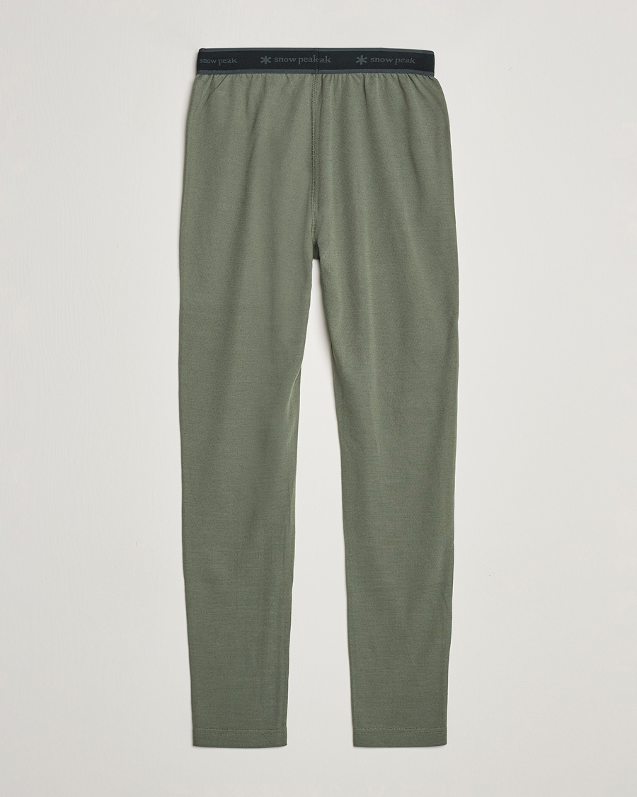 Heren | Broeken | Snow Peak | Recycled Polyester/Wool Tights Olive