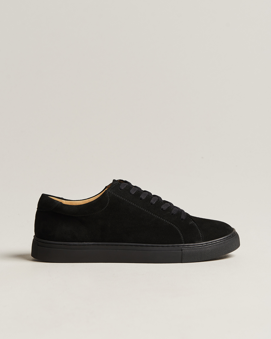 Homme | Myrqvist Oaxen Monochrome Sneaker Black Suede | Myrqvist | Oaxen Monochrome Sneaker Black Suede