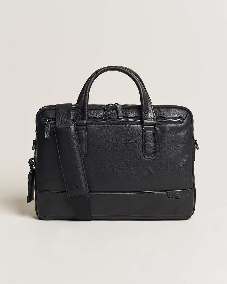 Homme | TUMI Harrison Sycamore Slim Leather Brief Black | TUMI | Harrison Sycamore Slim Leather Brief Black