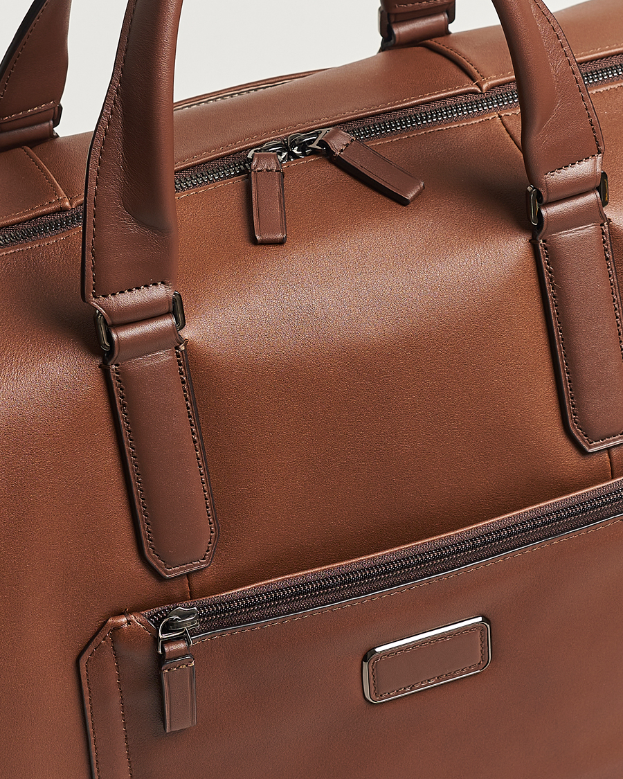 Heren | Tassen | TUMI | Harrison Nelson Leather Duffel Cognac