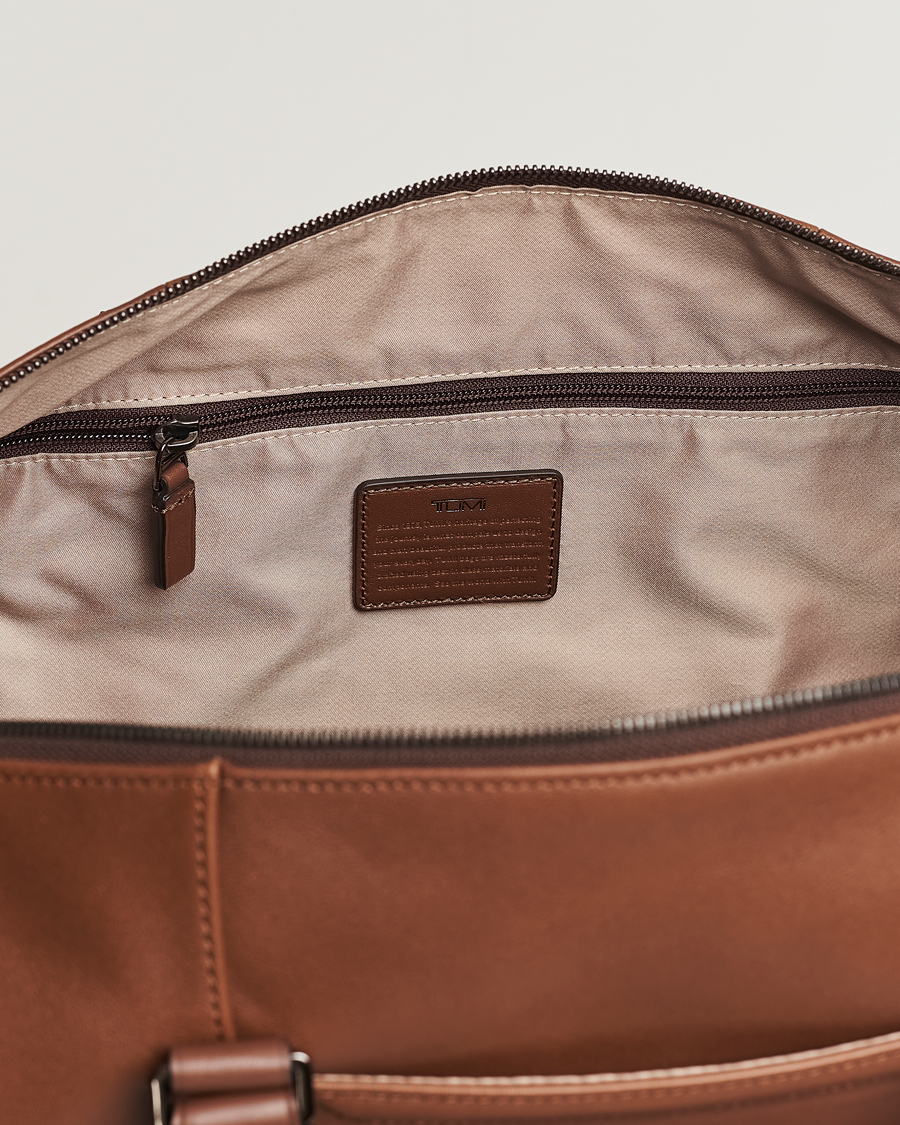 Heren | Tassen | TUMI | Harrison Nelson Leather Duffel Cognac