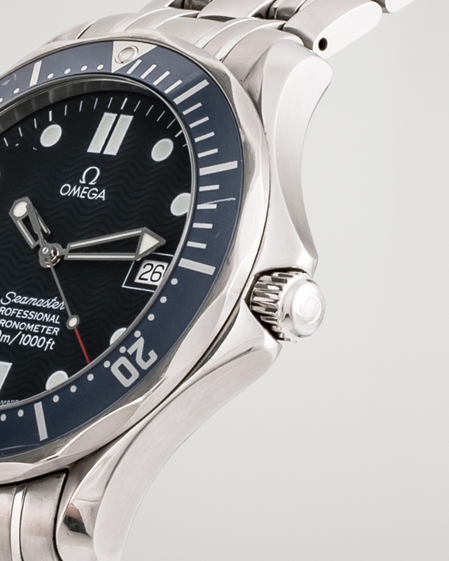 Heren | Omega Pre-Owned Seamaster Diver 300M 25318000 Steel Blue | Omega Pre-Owned | Seamaster Diver 300M 25318000 Steel Blue