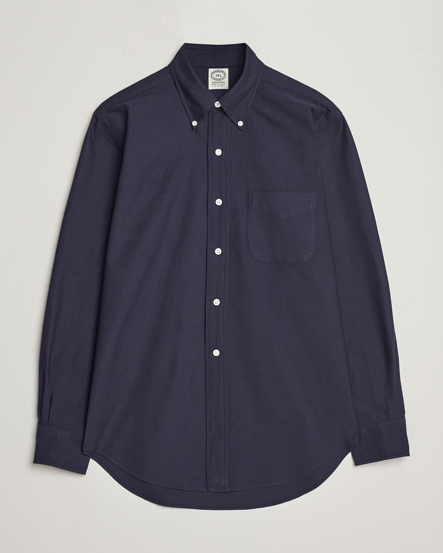 Homme | Chemises | Kamakura Shirts | Vintage Ivy Oxford Button Down Shirt Navy