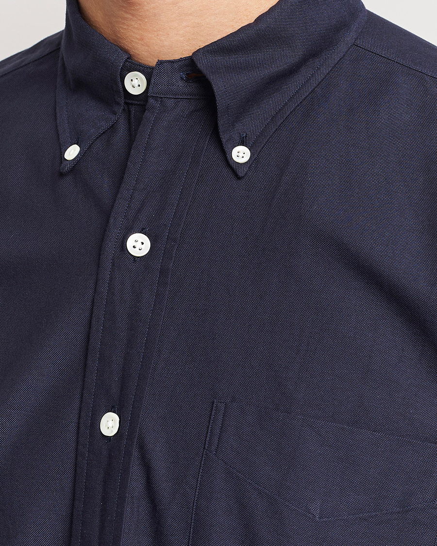 Homme | Chemises | Kamakura Shirts | Vintage Ivy Oxford Button Down Shirt Navy