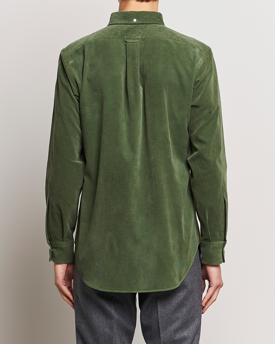 Homme | Chemises | Kamakura Shirts | Vintage Ivy Japanese Corduroy Shirt Green