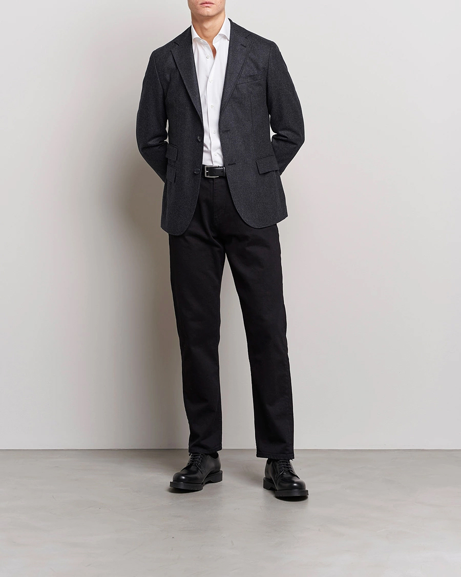 Homme | Chemises | Kamakura Shirts | Slim Fit Broadcloth Shirt White