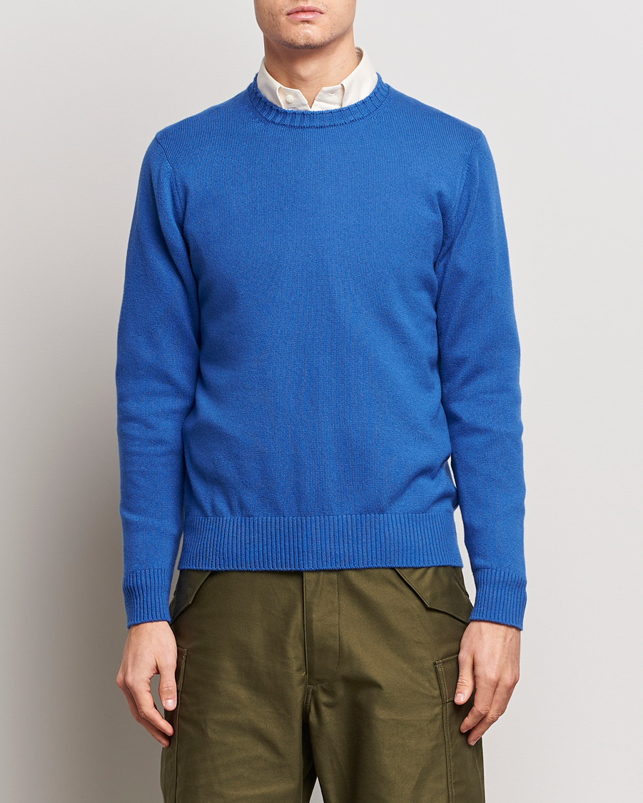 Heren | Truien | Beams F | Cashmere Crew Neck Jumper Royal Blue