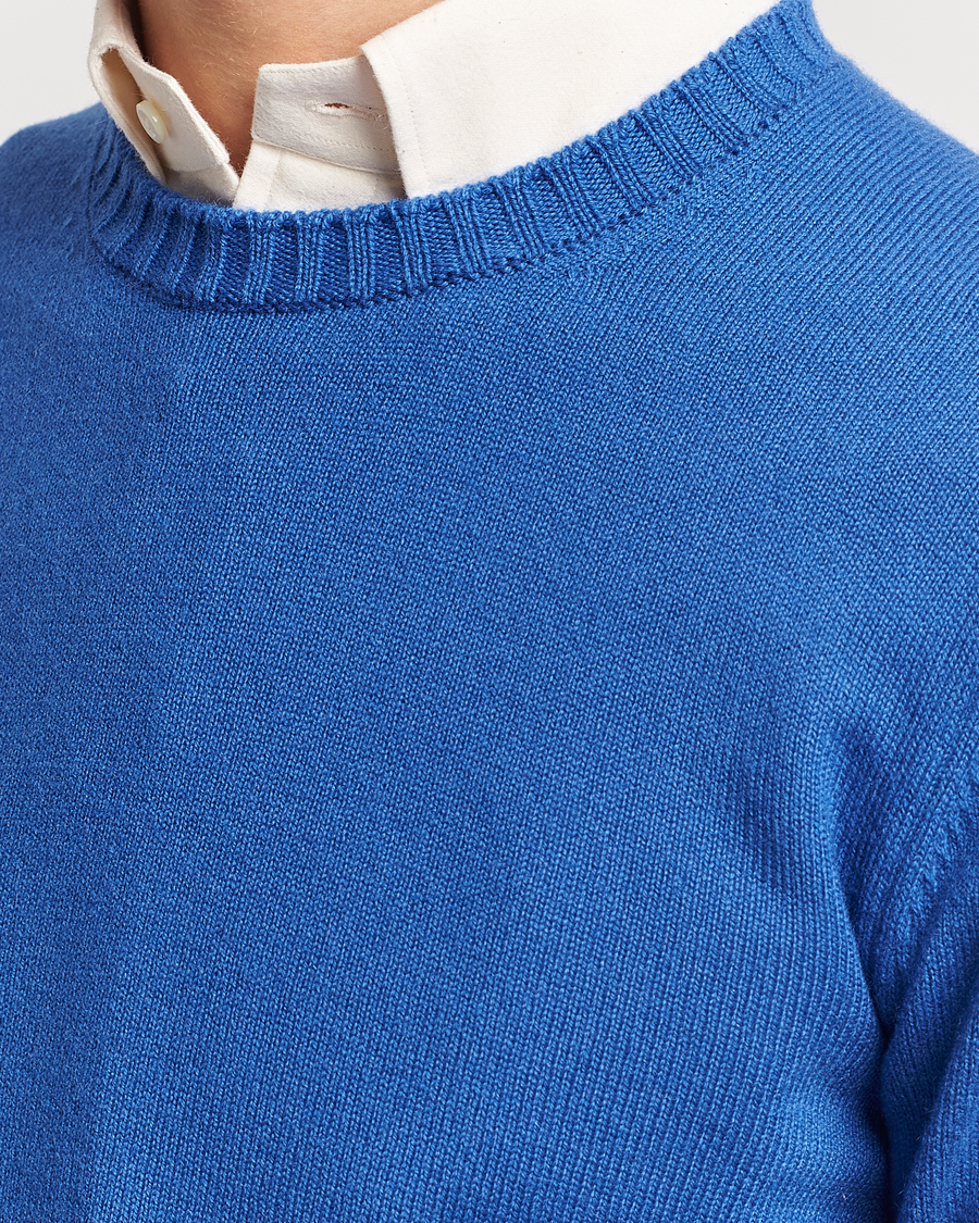 Heren | Truien | Beams F | Cashmere Crew Neck Jumper Royal Blue