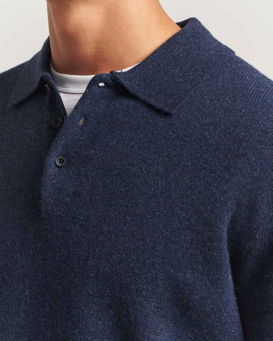 Homme | Pulls Et Tricots | BEAMS PLUS | Knitted Wool Polo Navy